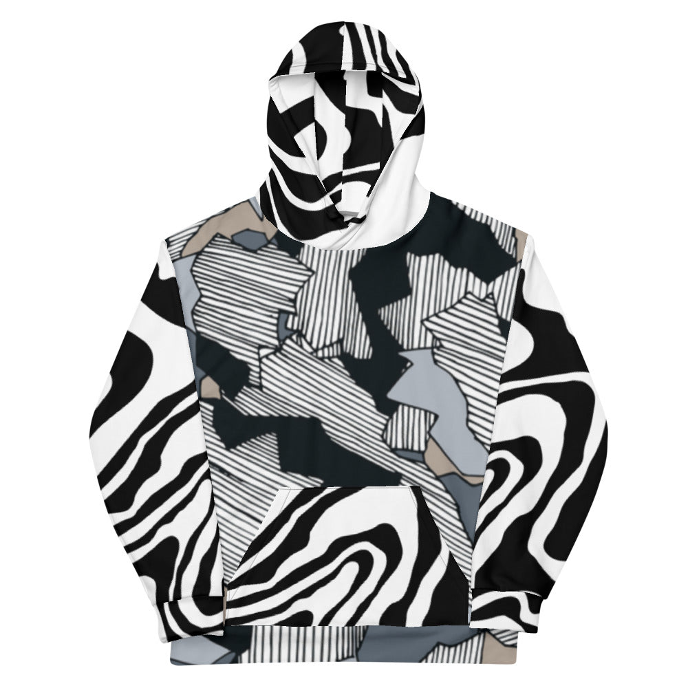 Black N White Unisex Hoodie