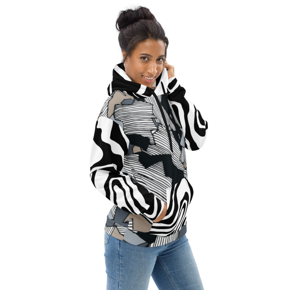 Black N White Unisex Hoodie